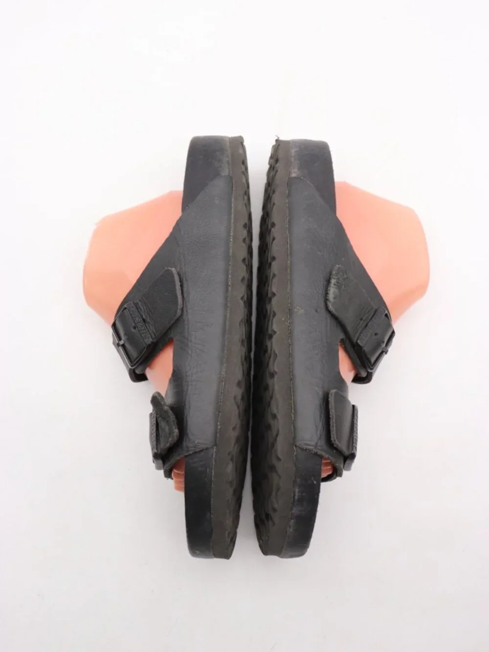 Birkenstock Arizona Men's Size EU 43 US 10 Black Leather Slip On Casual Sandals